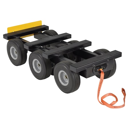Vestil Black All Terrain Eight Wheel Dolly 1400 lb Capacity ALL-T-D8W-1400